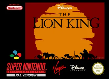 Lion King, The (Europe) box cover front